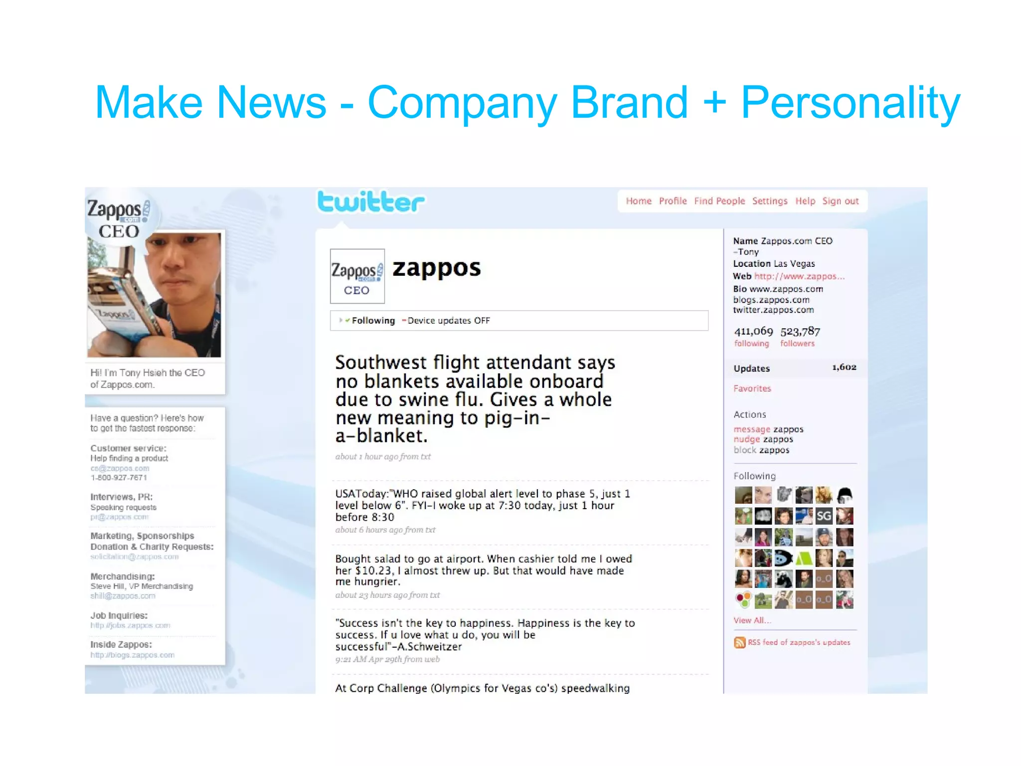 Make News - Company Brand + Personality 