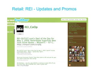 Retail: REI - Updates and Promos 