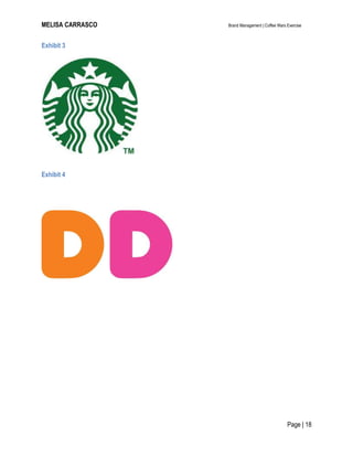 MELISA CARRASCO Brand Management | Coffee Wars Exercise
Page | 18
Exhibit 3
Exhibit 4
 
