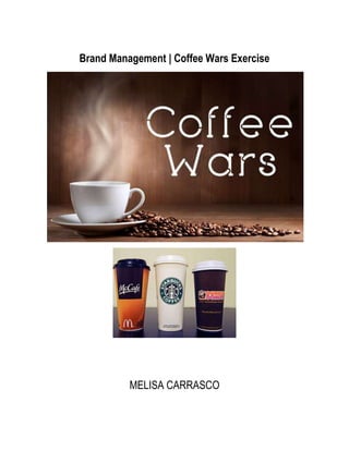 Brand Management | Coffee Wars Exercise
MELISA CARRASCO
 