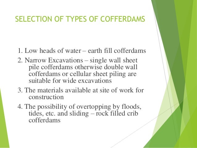 coffer dam and its type 6 638