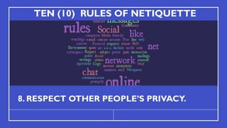 Classroom Observation Final_Rules of Netiquette.pptx