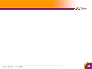 Formation doctorale – 7 février 2012   34
 