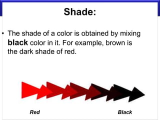 Shade Example Color Concepts of Graphics- Color | PPT