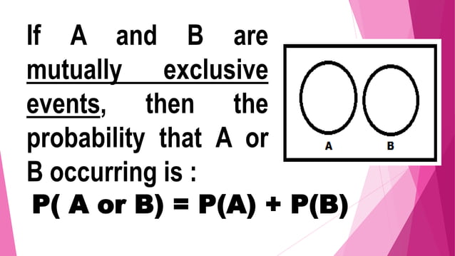Probability of Union of Two events | PPTX