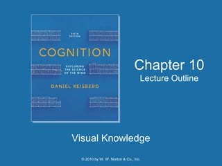 © 2010 by W. W. Norton & Co., Inc.
Visual Knowledge
Chapter 10
Lecture Outline
 