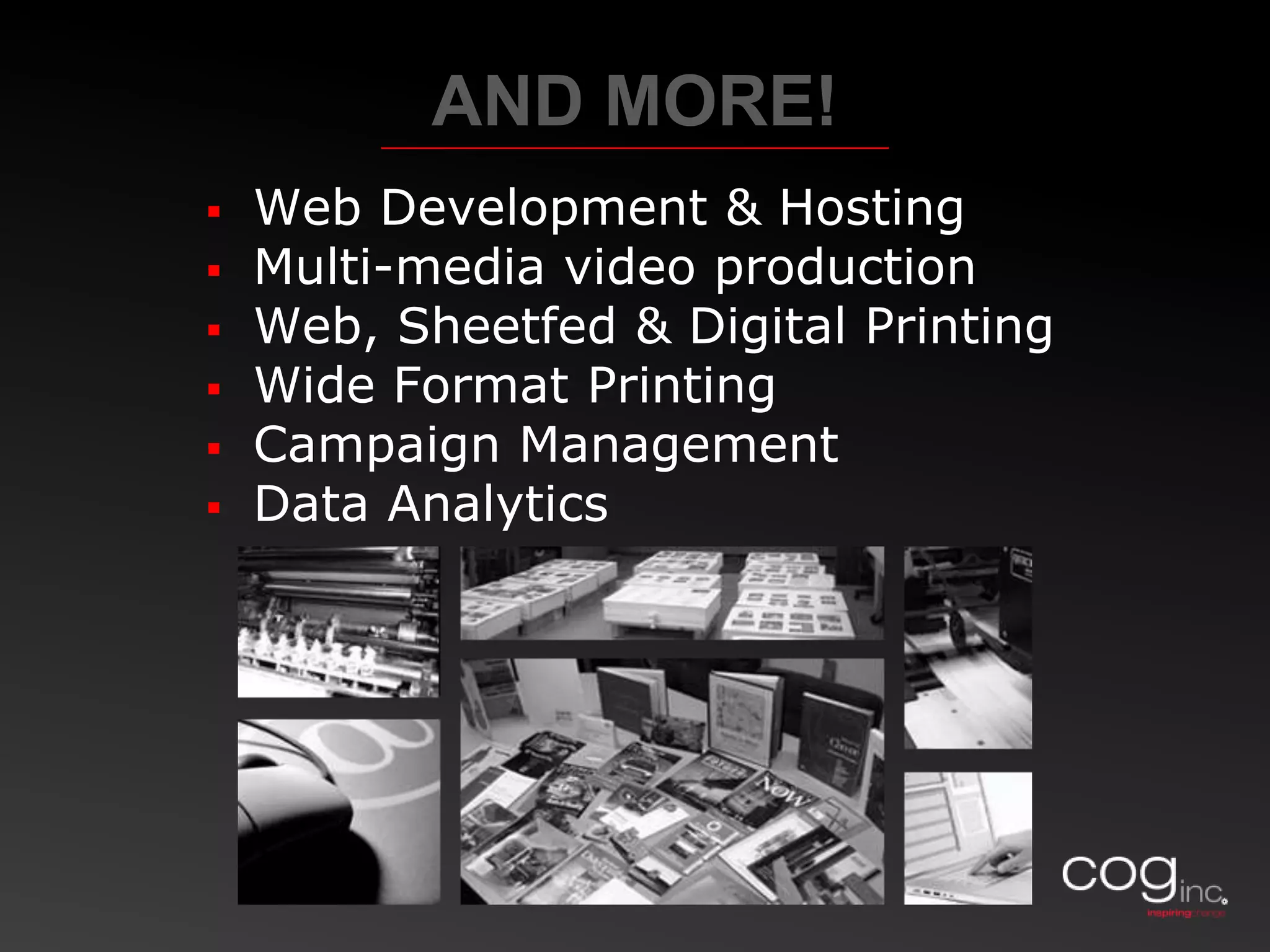 Creative Design and Copywriting