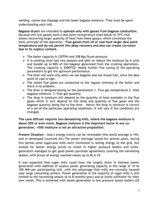 Cogeneration in Sugar mills | DOC