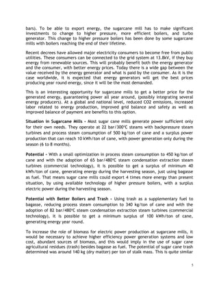 Cogeneration in Sugar mills | DOC