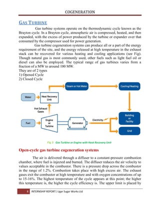 Internship Report on Cogeneration | DOCX