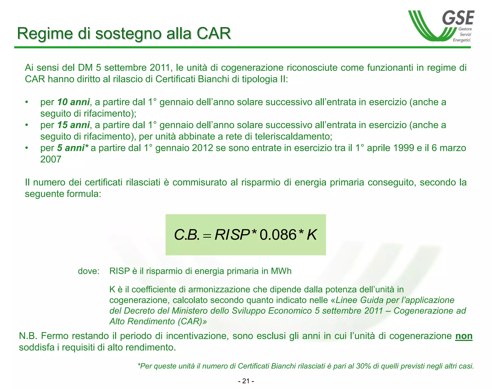 Cogenerazione ad alto rendimento | PDF