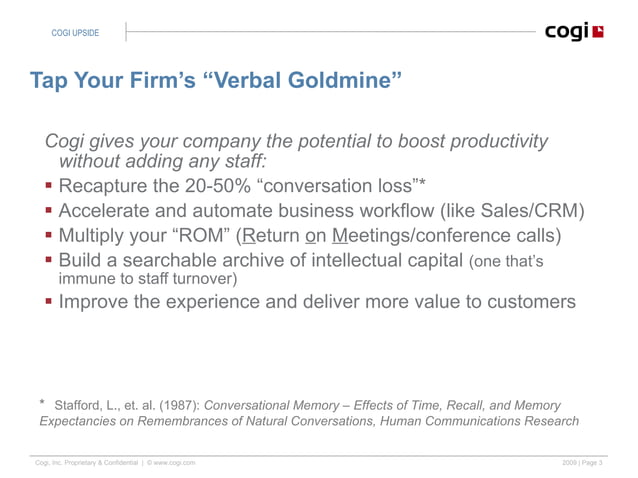 Cogi: Multiply your productivity by applying Conversation capture ...
