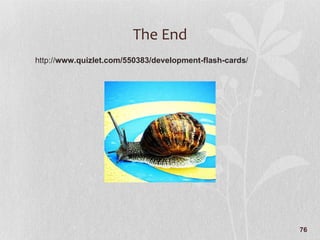 The End http:// www.quizlet.com/550383/development-flash-cards / 