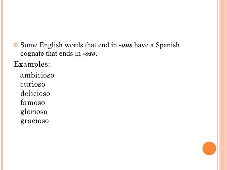 Cognates