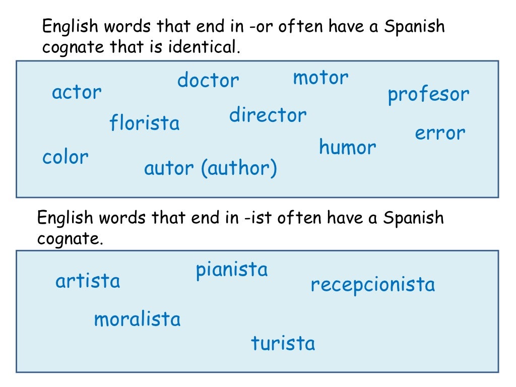 Cognates