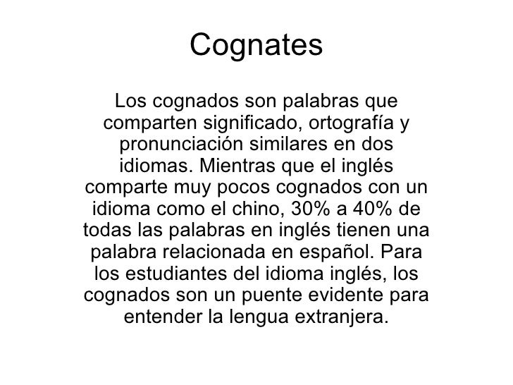 Cognates2009