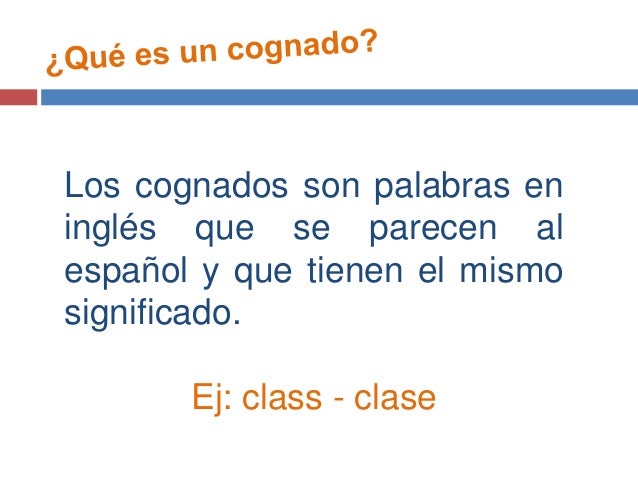 Cognato Examples Cognates Que Son | Cognat Linguistique – PLLZ