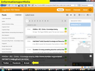 Informationsportfolio – KM News Share Persönliches Wissensmanagement Informationsportfolio 