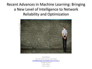 Recent Advances in Machine Learning: Bringing a New Level of ...