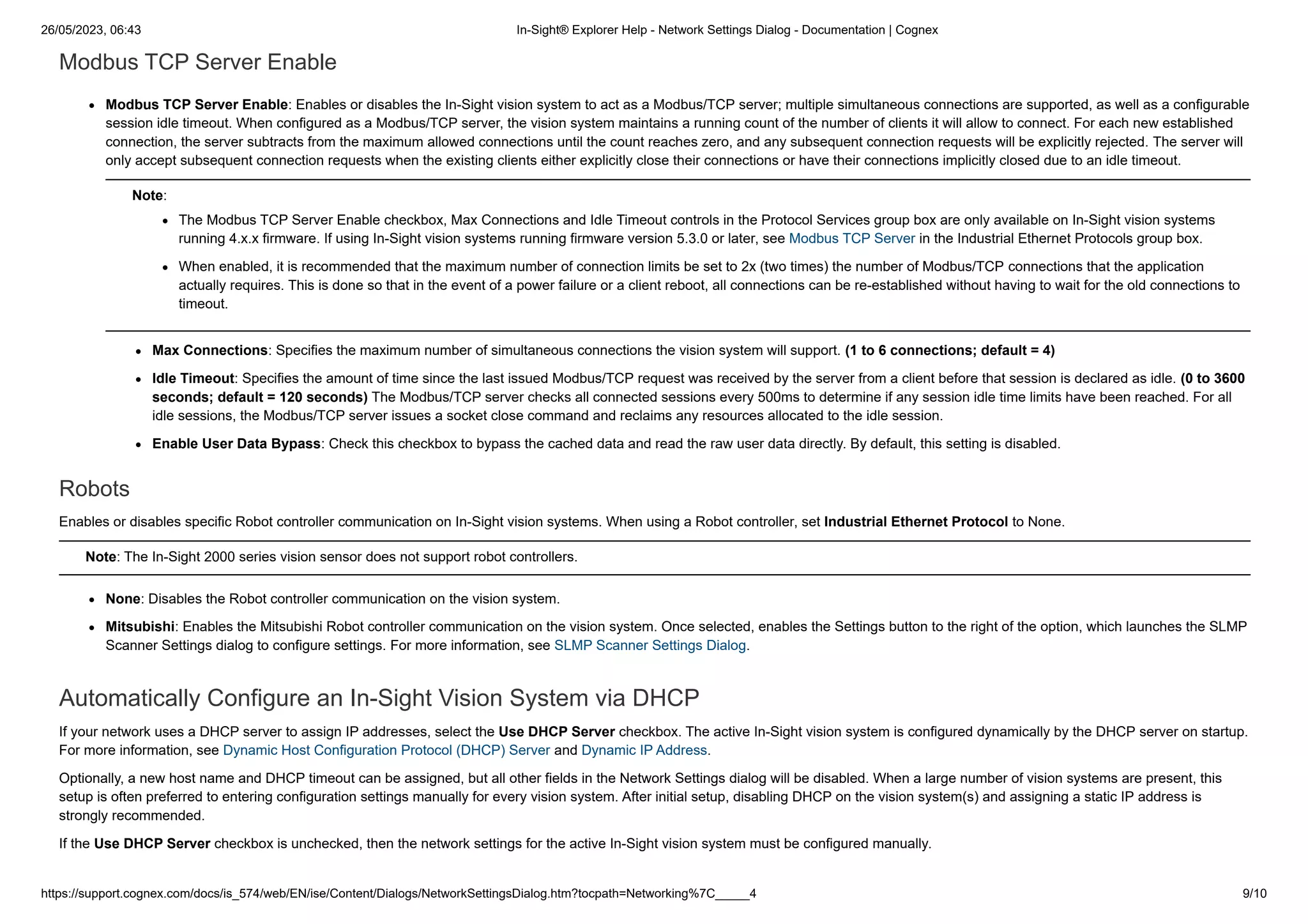 Cognex In-Sight - Network Settings.pdf | Operating Systems | Computer ...
