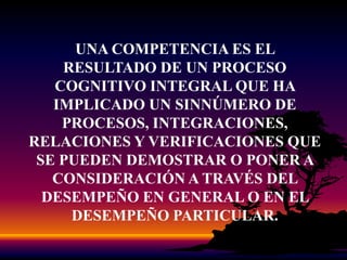 COMPETENCIAS LABORALESGENERALES“LAS COMPETENCIAS LABORALES GENERALES ESTÁN ASOCIADAS AL DESARROLLO DE CAPACIDADES COMO TRABAJAR EN EQUIPO, ASUMIR RESPONSABILIDADES, RELACIONARSE CON OTROS, ORIENTARSE A RESULTADOS, UTILIZAR INFORMACIÓN Y GESTIONAR RECURSOS, ENTRE OTRAS. SON TRANSFERIBLES DE UN CAMPO DE ACCIÓN A OTRO, Y POR LO MISMO, SE APLICAN EN CUALQUIER SECTOR ECONÓMICO, NIVEL O CAMPO”ALTABLERO, AGOSTO 2003Ministerio de Educación Nacional de Colombia