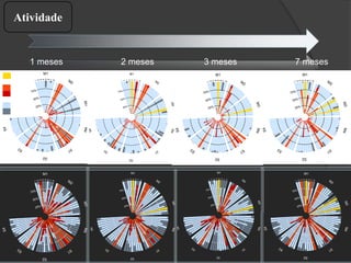 1
2
3
4
5
6
7
8
25%
50%
75%
M1
M2
M3M4
S1
S2
S3
S4
score
NC
NF
RA
RF
1
2
3
4
5
6
7
8
25%
50%
75%
M1
M2
M3M4
S1
S2
S3
S4
score
Dead
NC
NF
RA
RF
1
2
3
4
5
6
7
8
25%
50%
75%
M1
M2
M3M4
S1
S2
S3
S4
score
Dead
NC
NF
RA
RF
1
2
3
4
5
6
7
8
25%
50%
75%
M1
M2
M3M4
S1
S2
S3
S4
1 meses 2 meses 3 meses 7 meses
1
2
3
4
5
6
7
8
25%
50%
75%
M1
M2 M3M4
S1
S2
S3
S4
score
NC
NF
RA
RF
1
2
3
4
5
6
7
8
25%
50%
75%
M1
M2
M3M4
S1
S2
S3
S4
score
Dead
NC
NF
RA
RF
1
2
3
4
5
6
7
8
25%
50%
75%
M1
M2
M3M4
S1
S2
S3
S4
1
2
3
4
5
6
7
8
25%
50%
75%
M1
M2
M3M4
S1
S2
S3
S4
score
Dead
NC
NF
RA
RF
score
Dead
NC
NF
RA
RF
score
Dead
NC
NF
RA
RF
score
Dead
NC
NF
RA
RF
Ativos
parada
Mortos
Atividade
 