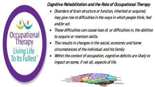 Cognition and Occupational Performance