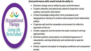 Cognition and Occupational Performance