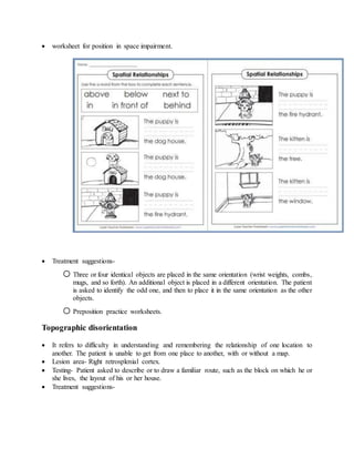 Cognition and perception dysfunction and rehabilitation | DOCX