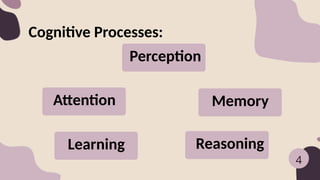 Perception
Second Problem
Cognitive Processes:
4
Learning
Second Problem
Attention
Second Problem
Memory
Second Problem
Reasoning
Second Problem
 