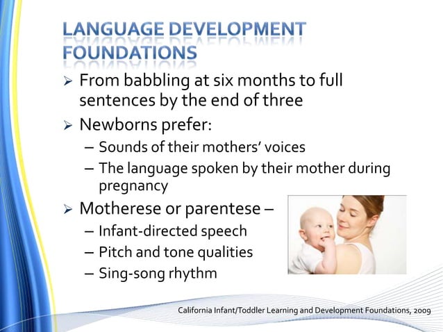 Cognitive And Language Development Cognitive And Language Development
