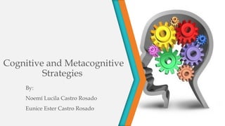 Cognitive and Metacognitive
Strategies
By:
Noemí Lucila Castro Rosado
Eunice Ester Castro Rosado
 