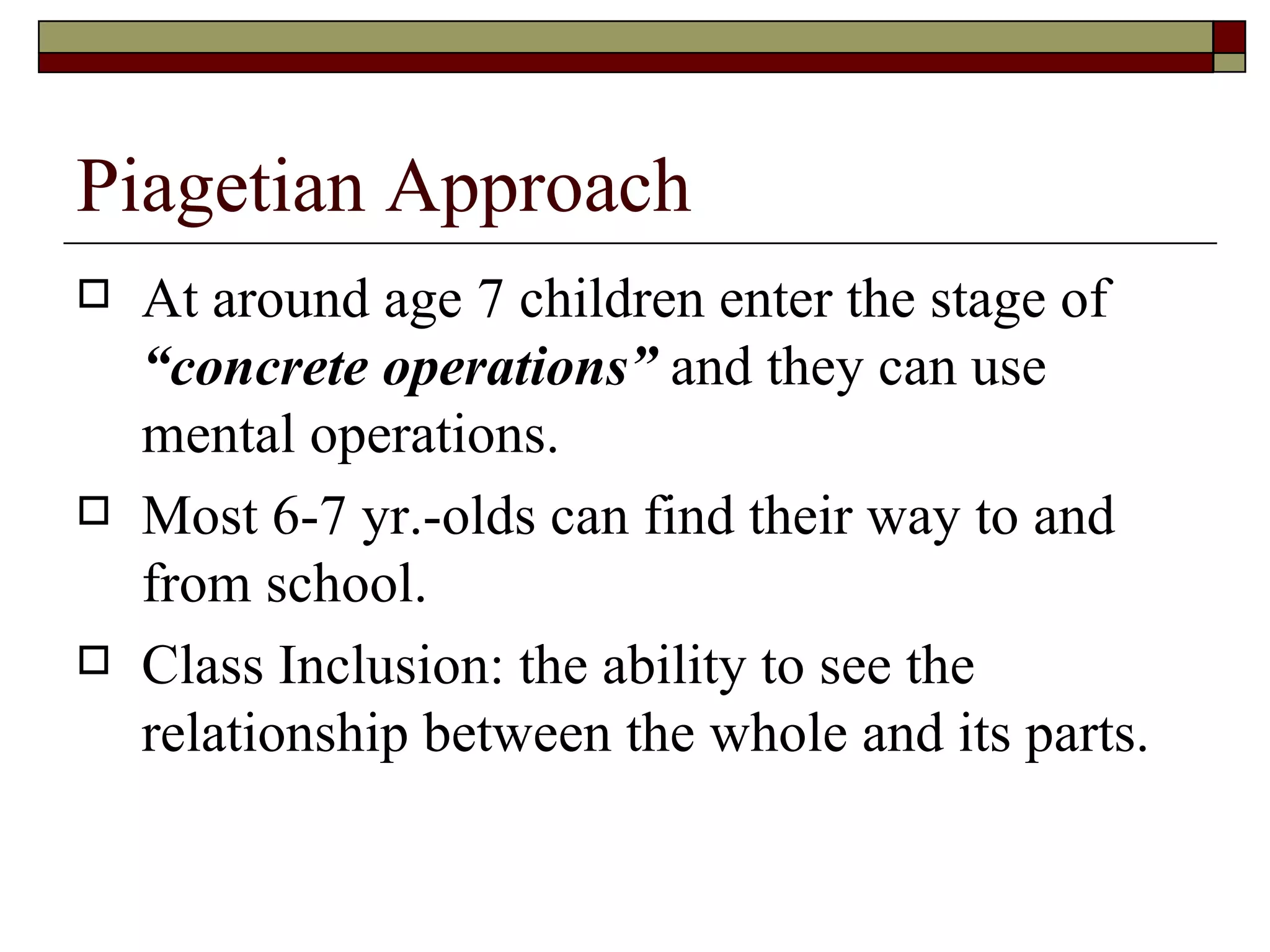 Cognitive and physical development in middle childhood | PPT