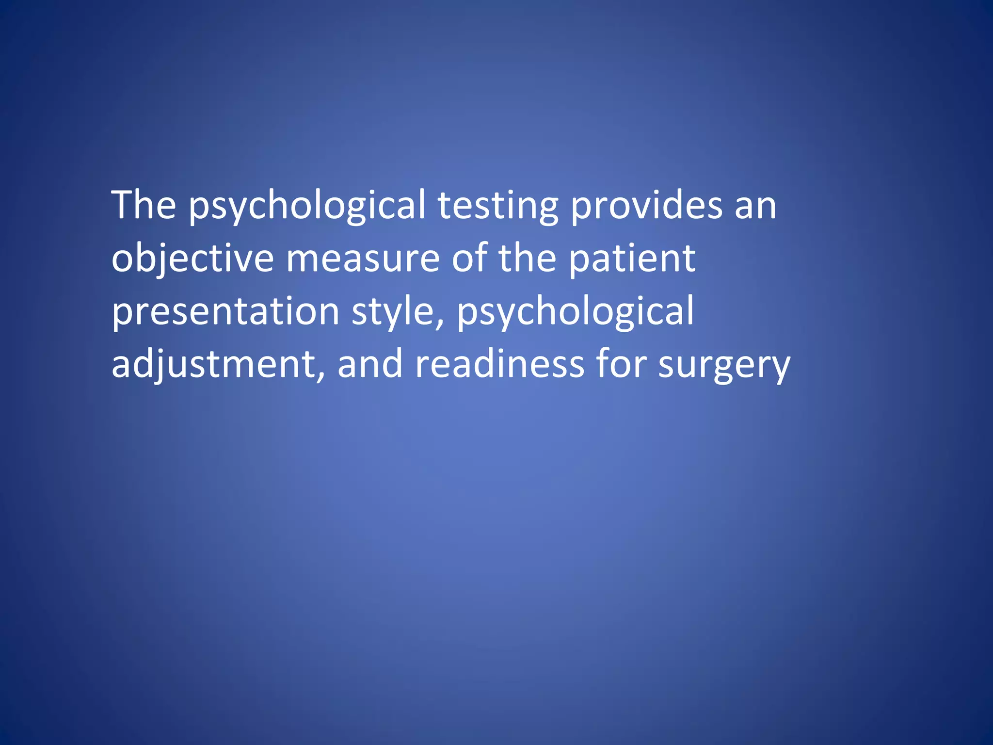 Cognitive and psychological assessment before and after bariatric ...