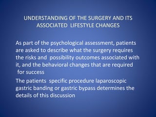 Cognitive and psychological assessment before and after bariatric ...