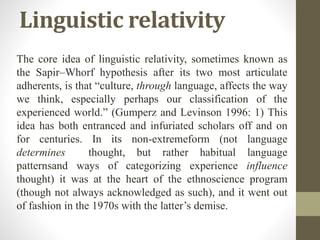 Cognitive anthropology | PPTX