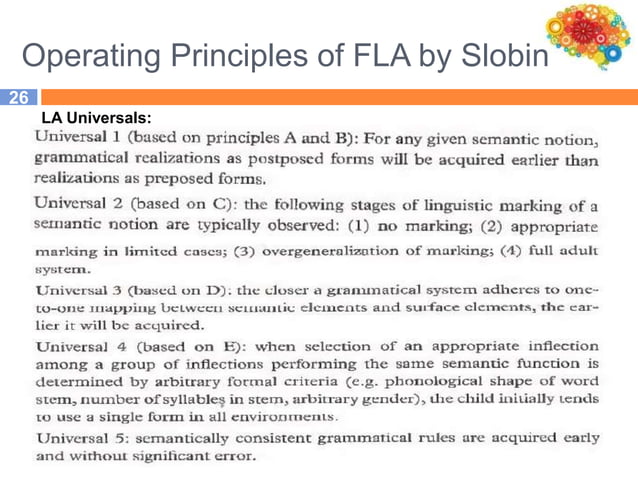 Cognitive Approaches to Second Language Acquisition | PPT