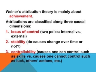 Cognitive, Humanistic approach on motivation | PPTX