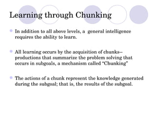 Learning Chunks Cognitive architecture | PPT
