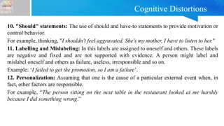 Should Statements Cognitive Behavioral Therapy (CBT): Understanding Thoughts, Emotions ...