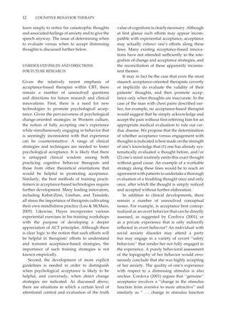 Cognitive behavior therapy | PDF