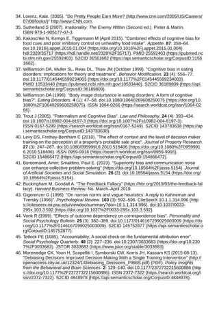Systematic Cognitive Patterns cognitive bias is a systematic pattern t | PDF