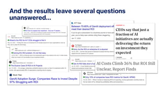 And the results leave several questions
unanswered…
 