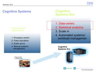 Cognitive Analytics Examples Cognitive computing big_data_statistical_analytics | PDF
