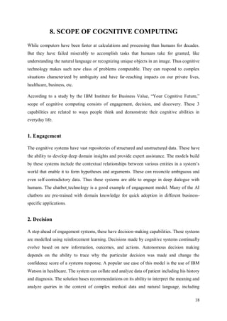 Cognitive computing | PDF