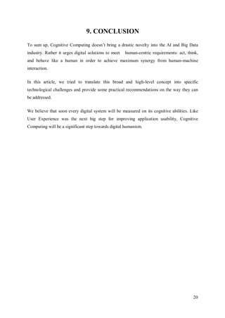 Cognitive computing | PDF