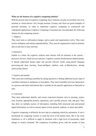 Cognitive computing | PDF