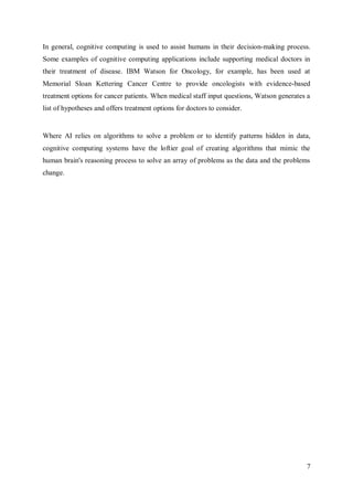Cognitive computing | PDF