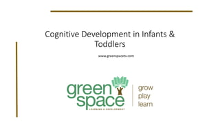 Cognitive Development in Infants &
Toddlers
www.greenspacetx.com
 