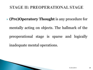 preoperational stage milestones